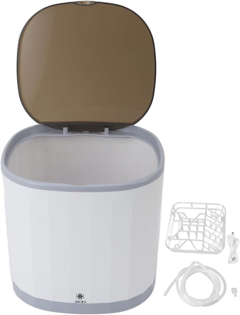 Focket Mini Dishwasher, Compact Countertop Dishwasher with 4L Built in Water, 360° Spray & 2000mAh Battery, USB Rechargeable Portable Dishwasher for Small Apartments, Dorms & RVs - Image 1